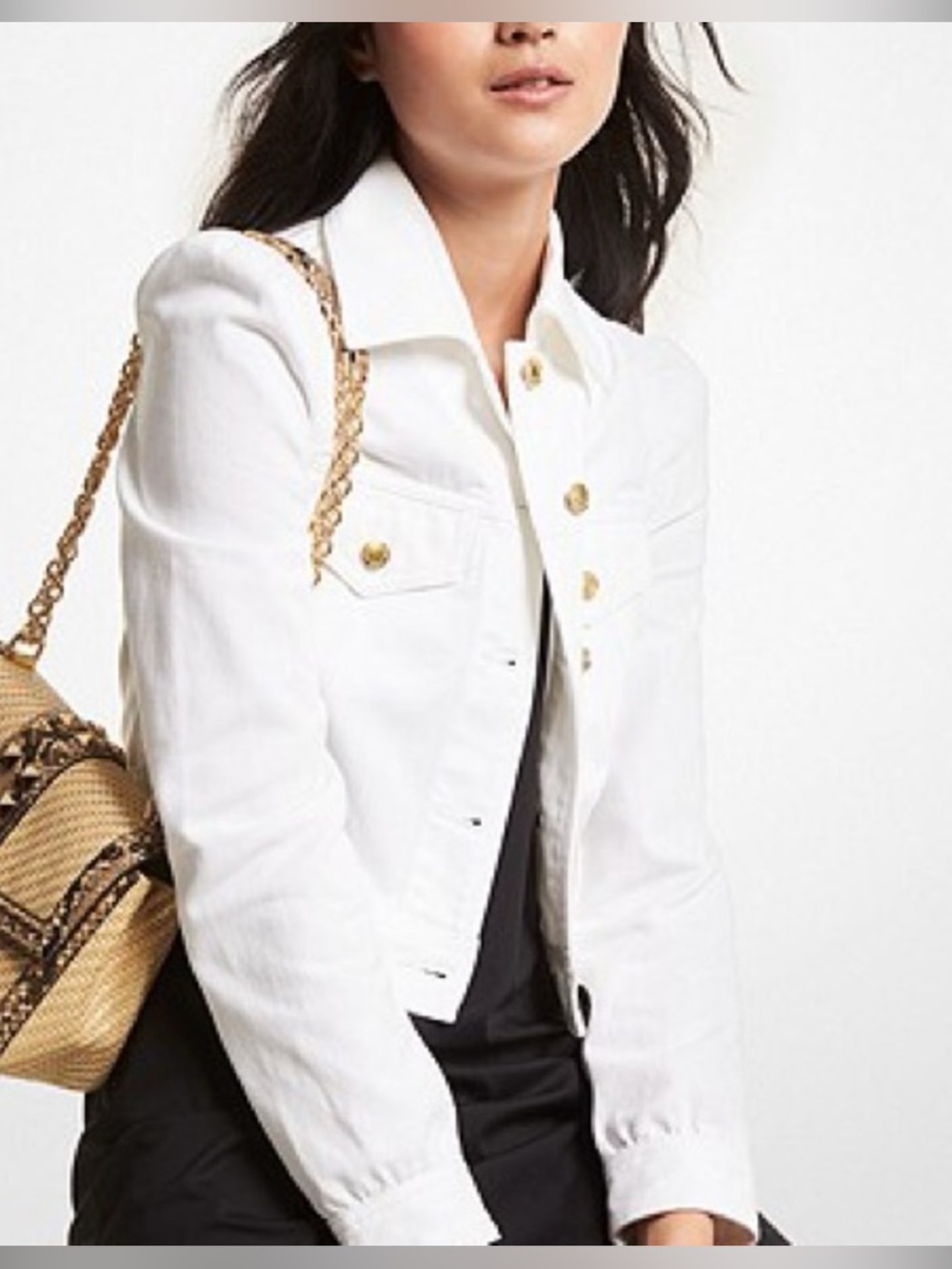 Micheal Kors | Classic Denim Jacket Size L. (NWT)
